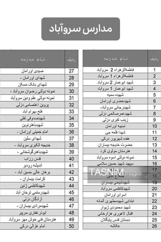 اخبار مریوان , اخبار استان کردستان , وزارت آموزش و پرورش , 
