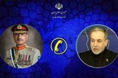 اتصال هاتفی بین وزیر الخارجیة الإیرانی وقائد الجیش الباکستانی