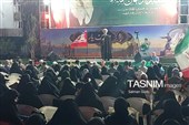 تجمع پرشور مردم دارالحماسه بوشهر در تجلیل از ضربه محکم مدافعان خلیج فارس به استکبار
