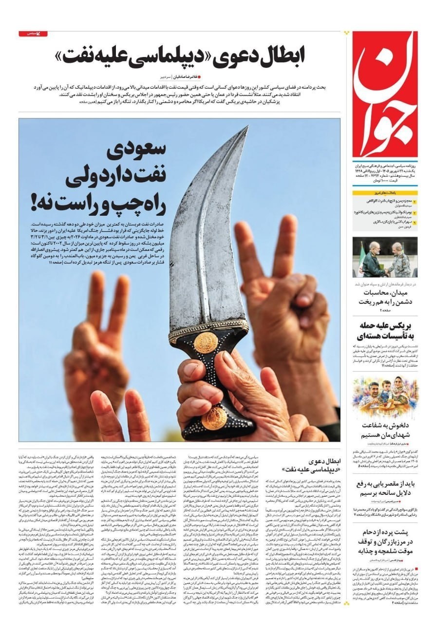 روزنامه وطن امروز , روزنامه کیهان , روزنامه خراسان , روزنامه همشهری , روزنامه جوان , روزنامه جام جم , روزنامه فرهیختگان , روزنامه اینترنتی صدای ایران , 