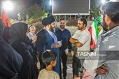 نماز استغاثه به امام زمان(عج) در صحن غدیر سبزه‌میدان زنجان