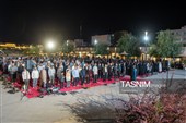 نماز استغاثه به امام زمان(عج) در صحن غدیر سبزه‌میدان زنجان