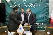 آئین تکریم و معارفه مدیرکل کتابخانه‌های عمومی استان مرکزی
