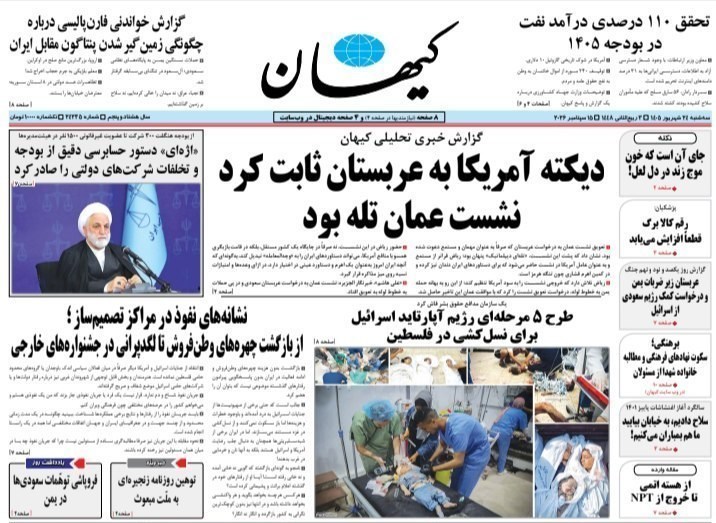 روزنامه وطن امروز , روزنامه کیهان , روزنامه رسالت , روزنامه خراسان , روزنامه جوان , روزنامه همشهری , روزنامه جام جم , روزنامه فرهیختگان , روزنامه اینترنتی صدای ایران , 