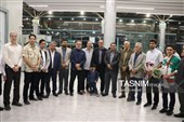 استقبال از مدال‌آوران مسابقات آسیایی اردن در فرودگاه کرمان
