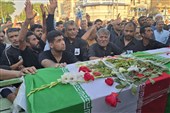 وداع مردم بندر امام خمینی(ره) با پیکر مطهر شهید جمشید رجبی