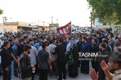 تشییع باشکوه پیکر شهید جمشید رجبی در بندر امام خمینی (ره)