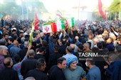 تشییع باشکوه پیکر شهید جمشید رجبی در بندر امام خمینی (ره)