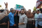 تشییع باشکوه پیکر شهید جمشید رجبی در بندر امام خمینی (ره)