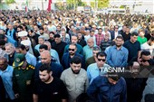 تشییع باشکوه پیکر شهید جمشید رجبی در بندر امام خمینی (ره)