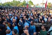 تشییع باشکوه پیکر شهید جمشید رجبی در بندر امام خمینی (ره)