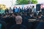 تشییع باشکوه پیکر شهید جمشید رجبی در بندر امام خمینی (ره)