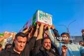تشییع باشکوه پیکر شهید جمشید رجبی در بندر امام خمینی (ره)