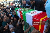 تشییع باشکوه پیکر شهید جمشید رجبی در بندر امام خمینی (ره)