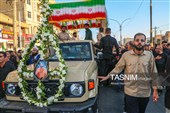 تشییع باشکوه پیکر شهید جمشید رجبی در بندر امام خمینی (ره)