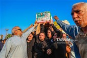 تشییع باشکوه پیکر شهید جمشید رجبی در بندر امام خمینی (ره)