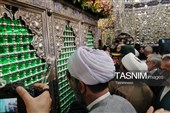میلاد سیدالکریم(ع)؛ ادای احترام اعضای شورای اداری ری به حضرت عبدالعظیم(ع)