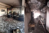 آتش‌سوزی در یک ساختمان تجاری در باغستان کرج