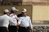 معدوم‌سازی اگزوزهای جمع‌آوری‌ شده از خودروهای مزاحم آلودگی صوتی در کرمان