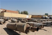 معدوم‌سازی اگزوزهای جمع‌آوری‌ شده از خودروهای مزاحم آلودگی صوتی در کرمان