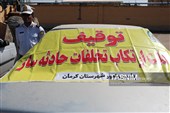 معدوم‌سازی اگزوزهای جمع‌آوری‌ شده از خودروهای مزاحم آلودگی صوتی در کرمان