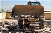 معدوم‌سازی اگزوزهای جمع‌آوری‌ شده از خودروهای مزاحم آلودگی صوتی در کرمان