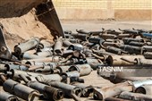 معدوم‌سازی اگزوزهای جمع‌آوری‌ شده از خودروهای مزاحم آلودگی صوتی در کرمان
