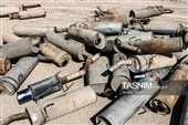 معدوم‌سازی اگزوزهای جمع‌آوری‌ شده از خودروهای مزاحم آلودگی صوتی در کرمان