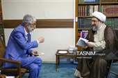 دیدار رئیس فرهنگستان زبان و ادب فارسی با نماینده ولی‌فقیه در آذربایجان شرقی