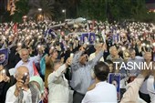 1. طنین شعارهای ضداستکباری در دویست‌اُمین شب حماسه میدان‌داری بوشهری‌ها