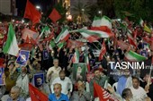 1. طنین شعارهای ضداستکباری در دویست‌اُمین شب حماسه میدان‌داری بوشهری‌ها