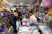 بازار فروش لوازم التحریر در آستانه آغاز سال تحصیلی در همدان