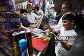 بازار فروش لوازم التحریر در آستانه آغاز سال تحصیلی در همدان