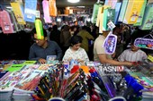 بازار فروش لوازم التحریر در آستانه آغاز سال تحصیلی در همدان