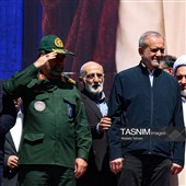 حضور رئیس‌جمهور در رزمایش جان‌فدایان ایران