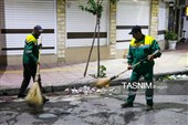 تلاش پاکبانان پس از بازار هفتگی کلاچای گیلان