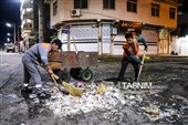 تلاش پاکبانان پس از بازار هفتگی کلاچای گیلان