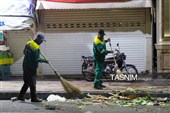 تلاش پاکبانان پس از بازار هفتگی کلاچای گیلان
