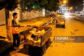 تلاش پاکبانان پس از بازار هفتگی کلاچای گیلان
