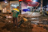 تلاش پاکبانان پس از بازار هفتگی کلاچای گیلان