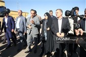 حضور وزیر راه دد راهدارخانه نیک‌پی