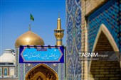 نصب کتیبه‌های ولادت‌ امام حسن عسکری علیه‌السلام در حرم مطهر رضوی