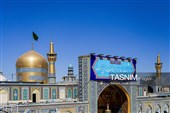نصب کتیبه‌های ولادت‌ امام حسن عسکری علیه‌السلام در حرم مطهر رضوی