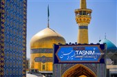 نصب کتیبه‌های ولادت‌ امام حسن عسکری علیه‌السلام در حرم مطهر رضوی