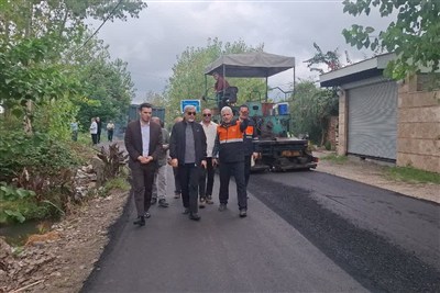 راه ارتباطی 5 روستای بخش سنگر زیر تیغ بهسازی و آسفالت