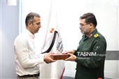 بازدید سردار حسین زارع کمالی فرمانده سپاه همدان از دفتر خبرگزاری تسنیم
