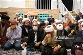 حضور علما و مسئولان در بیت آیت‌الله شبیری زنجانی