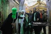 آخرین زیارت‌های آیت‌الله‌ شبیری زنجانی در حرم حضرت معصومه(س)