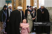 آخرین زیارت‌های آیت‌الله‌ شبیری زنجانی در حرم حضرت معصومه(س)