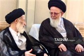دیدار آیت‌الله حسینی زنجانی با مرحوم آیت‌الله شبیری(قدس سره)